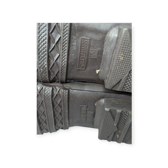 Steel Shank Nesco Deluxe Insulated Tall Work Boots Men's Size 10 Brown & Black - Picture 9 of 11